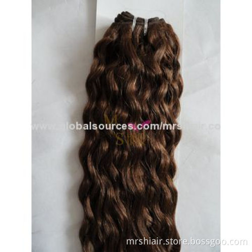 24-inch Color 8#, Water Wave Peruvian, Remy Hair Weaving